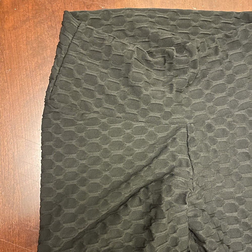 Black honey comb leggings